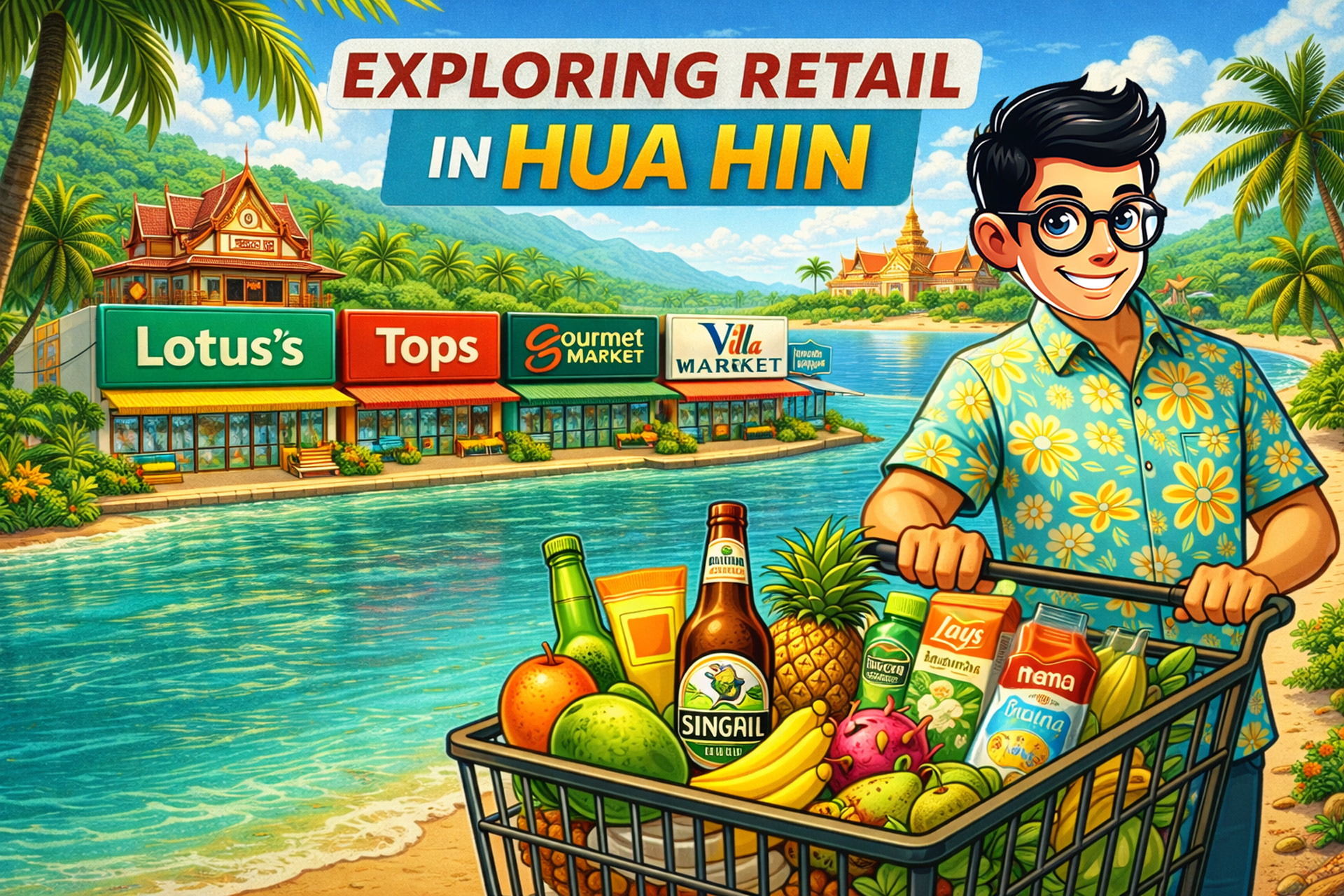 🇹🇭 HUA HIN Thailand, a ROYAL Shopping Scene