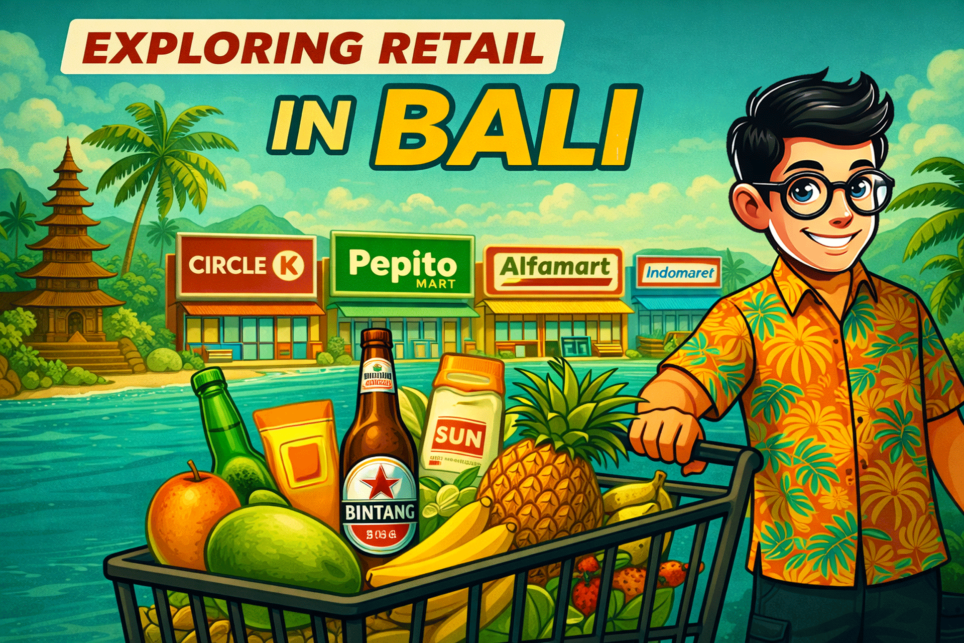 🇮🇩 BALI, Indonesia — Plunge Into a LUSH Grocery Shopping Scene