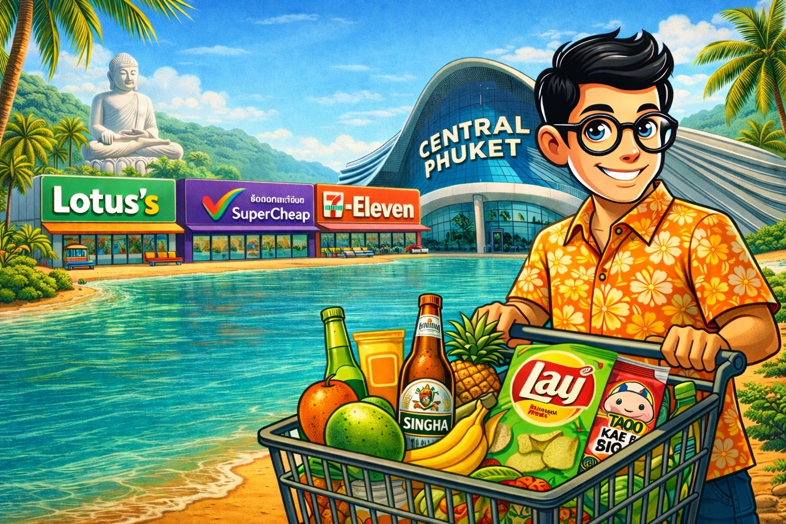 🇹🇭 PHUKET Thailand – A SPLASHY Shopping Scene