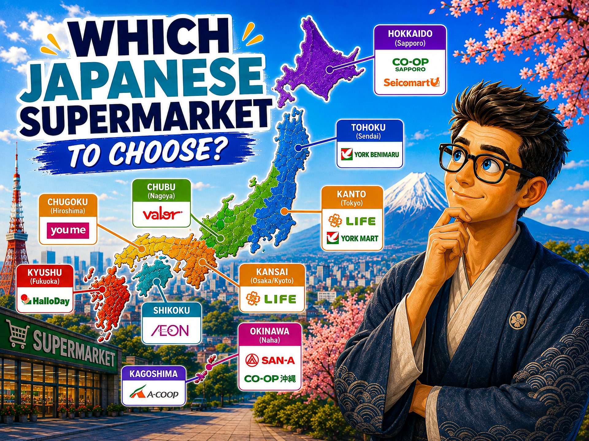 Illustration for Which japanese supermarket to choose wizarno blog post 4-3 thumb